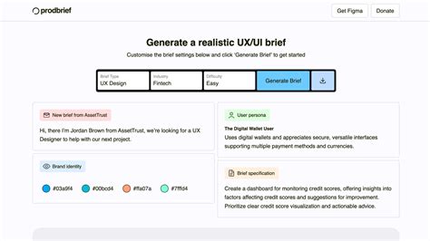 ui brief generator.